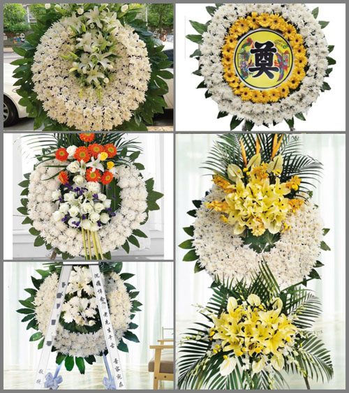 安徽蚌埠市怀远县褚集镇顺河村花圈速递