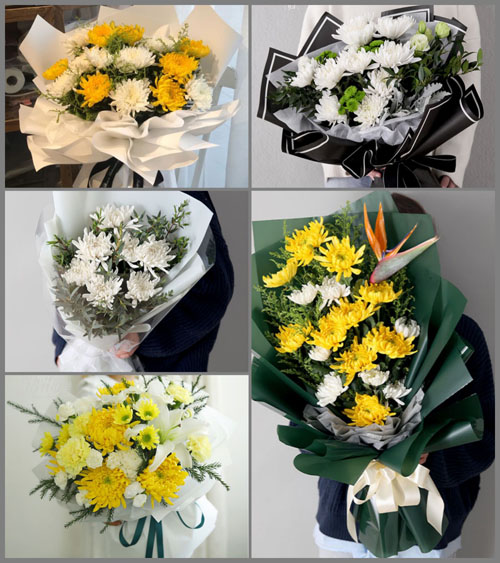 安徽蚌埠市怀远县褚集镇顺河村白事花束代送